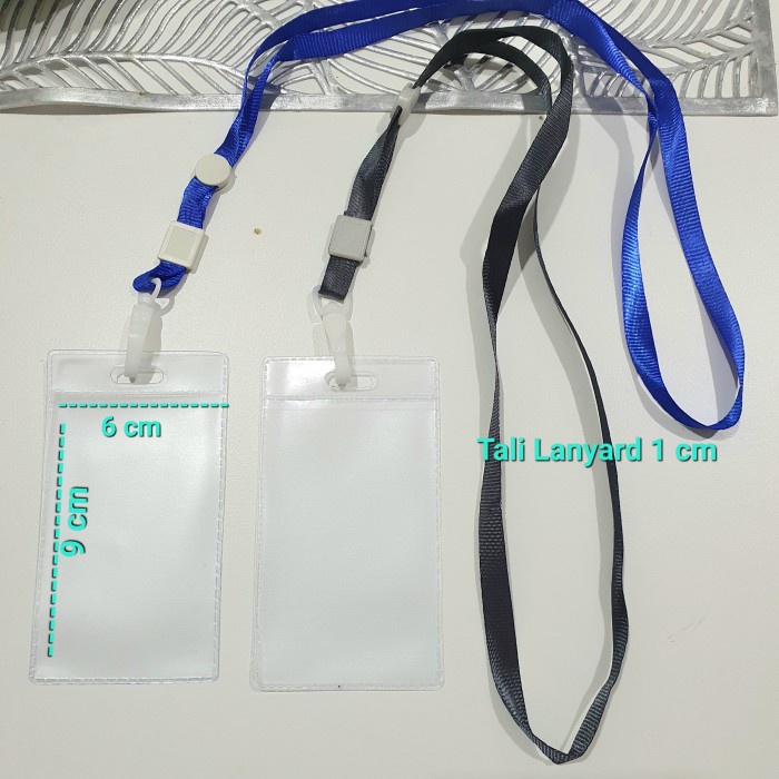 Set Tali Panitia Plastik ID CARD Name Tag Tali Card Holder Gantungan