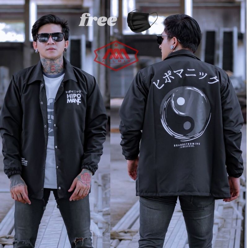 JAKET COACH DISTRO JAPAN DISTRO TASLAN SIZA M L XL XXL