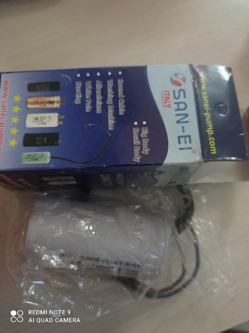 Kapasitor Pompa Air Otomatis Jetpump 16uf 450volt Sanei