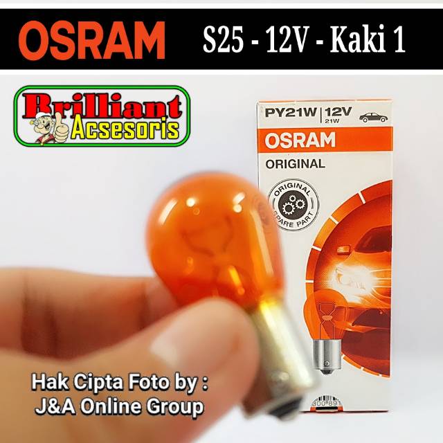 OSRAM Original Bohlam Lampu - Lampu Sein Reting Stop Atret - S25 Putar