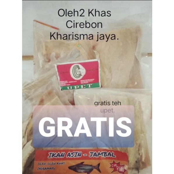 

IKAN ASIN JAMBAL 90 GRAM OLEH OLEH KHAS CIREBON GRATIS TEH UPET