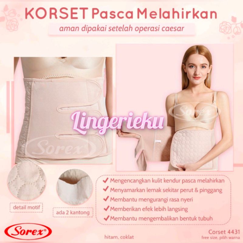 Sorex 4431 Postpartum Adjustable Korset Pasca Melahirkan Caesar dan Lahir Normal