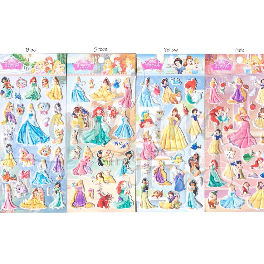 Stiker Karakter Princess Stiker Lucu  Stiker Unik DIY Scrapbook GH 303036