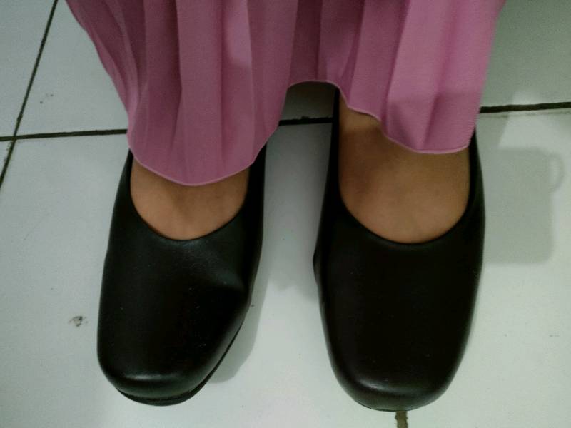Pantofel Kulit 3cm Big Size 35-43 / Sepatu Formal Jumbo Wanita Kantoran Pns / Wedges Kasual, 39