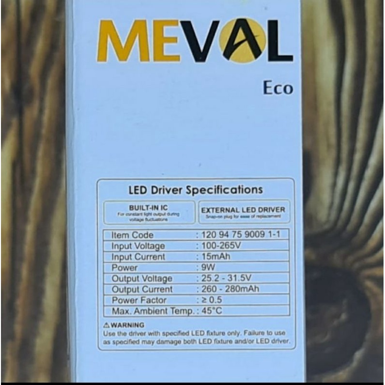 Meval Led panel IB 9w Kotak. Downlight led inbow tanam plavon 9watt