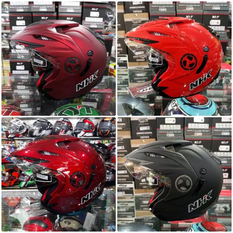 Helm NHK Aviator Solid Double Visor