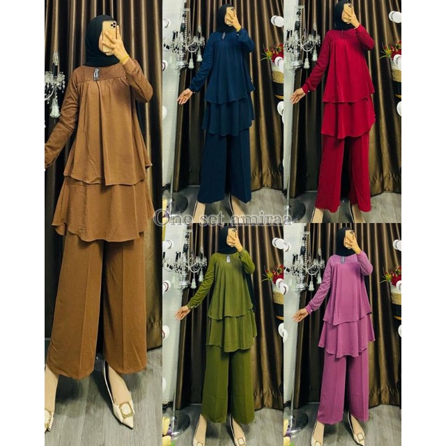 ONESET AMIRAA CRINKEL | GROSIR PAKAIAN WANITA TERMURAH MEDAN