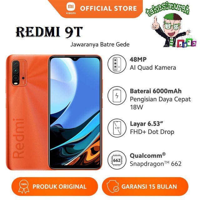 Xiaomi Redmi 9 & Redmi 9T & Note 9 & Note 9 Pro Original 100% Garansi Resmi-2