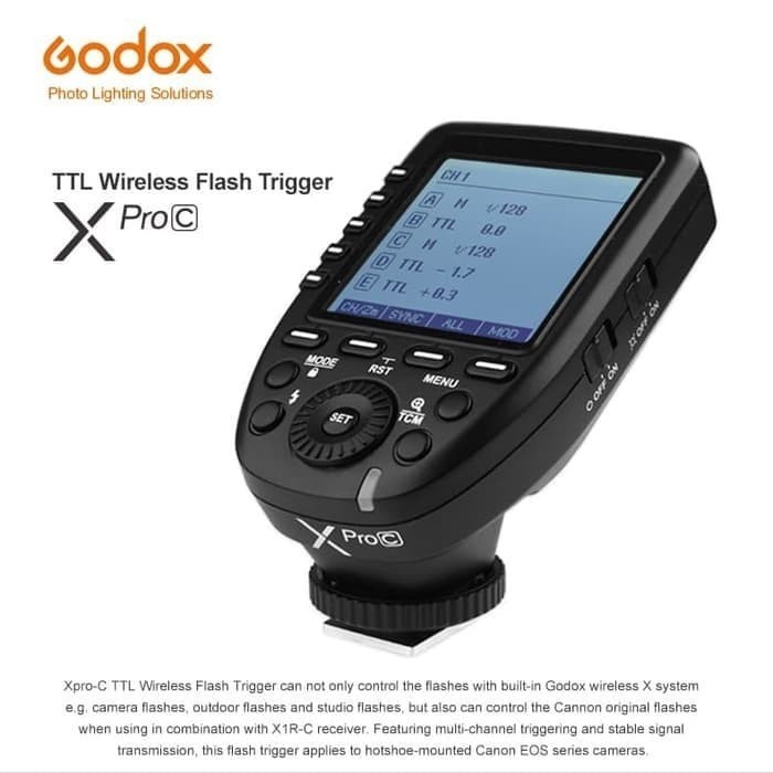 Godox X-Pro S/F/N/C TTL Wireless Flash Trigger
