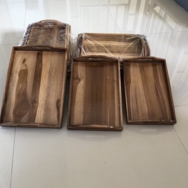 Nampan Baki Kayu Jati Wooden Tray Kayu Jati Kotak