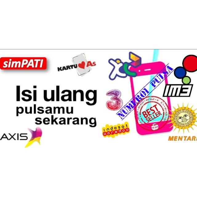 Pulsa All Operator 25k 25000 25 Ribu Simpati As Loop Xl Im3 Axis