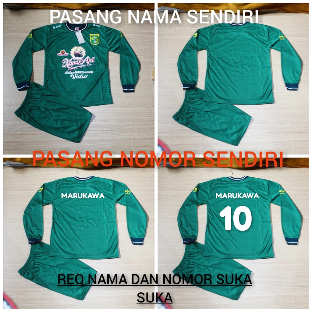 Setelan baju bola kiper baju kiper persebaya