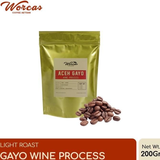 

[COD] Kopi Arabica Aceh Gayo "Wine" 200 Gram Light Roast (Biji/Bubuk) [COD]