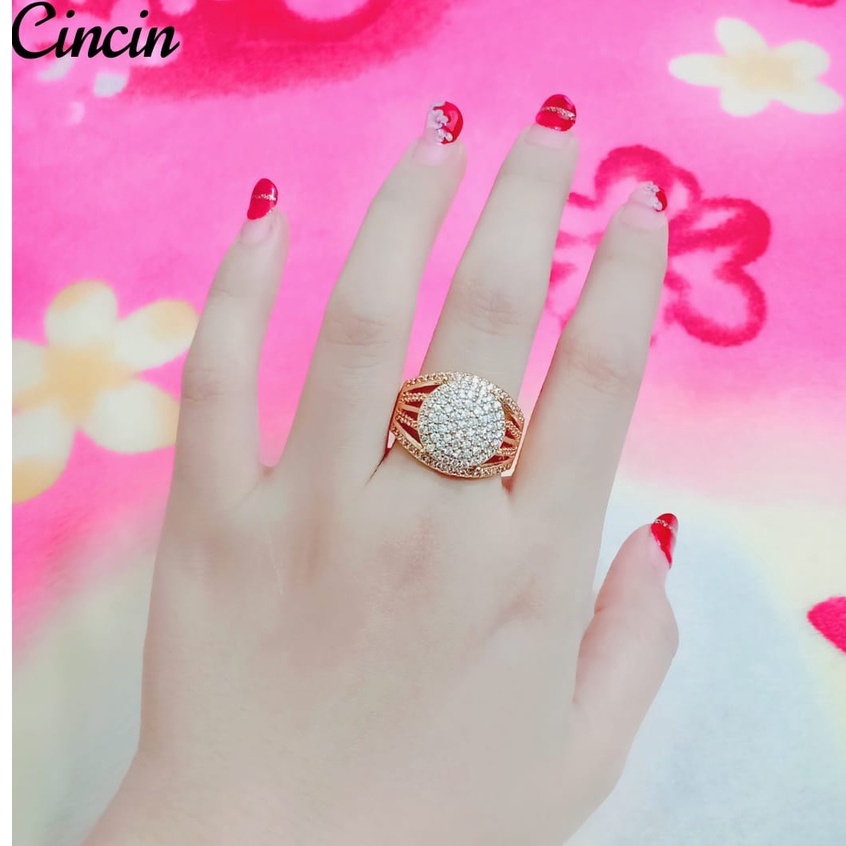 Cincin Dewasa Xuping Semi Berlian PremIum ( Ready Size Jumbo )