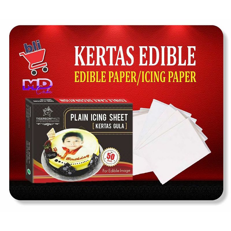 

Edible Paper merk Tigerson Rp.26.500/lembar