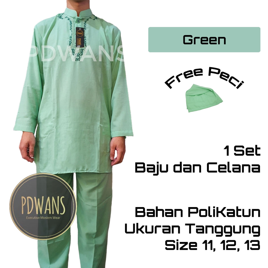 BAJU KOKO Setelan Pakistan Remaja Warna Ukuran Tanggung 11 12 13 14 15 Tahun BGM04 - PDWANS