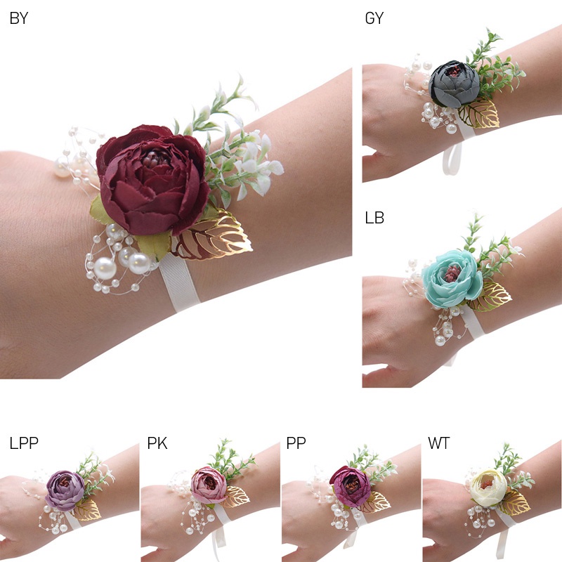 Gelang Bunga Korsase Imitasi Untuk Bridesmaid / Pernikahan