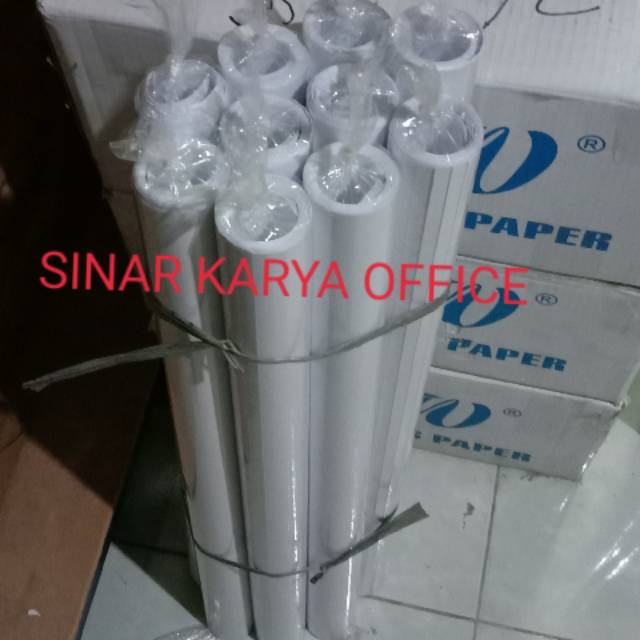 

Kertas HVS PUTIH Flip Chart 60x90cm bukan buram 1 paket 10 roll isi 100 lembar