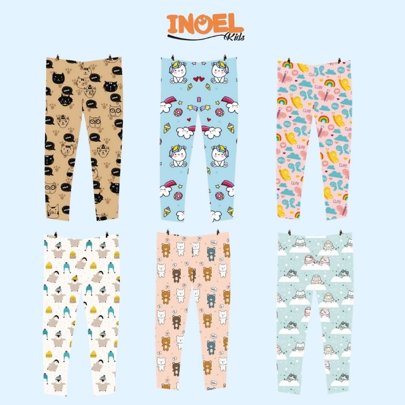 Inoel Kids Legging Anak Perempuan 0-10 Tahun Motif Lucu