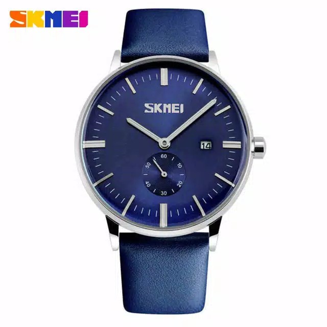 SKMEI 9083 ORIGINAL Jam Tangan Pria Tali Kulit Analog jkt store official1998 cod