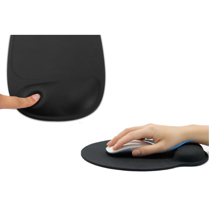 Mousepad Bantal Pergelangan Anti Slip Mousepad Gel Alas Tatakan Mouse - navy