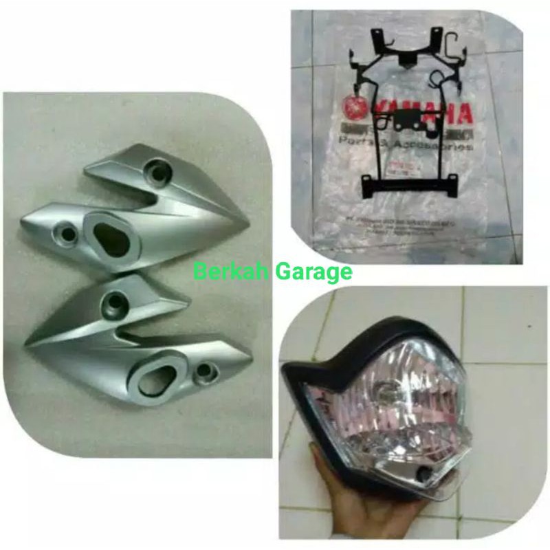 Kupingan Lampu Vixion Old Breket Lampu Vixion Old Dan Lampu Depan Vixion Old Sepaket