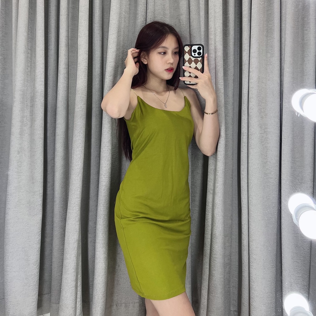 Dress tanktop spaghetti 1531 | Dress korea slim