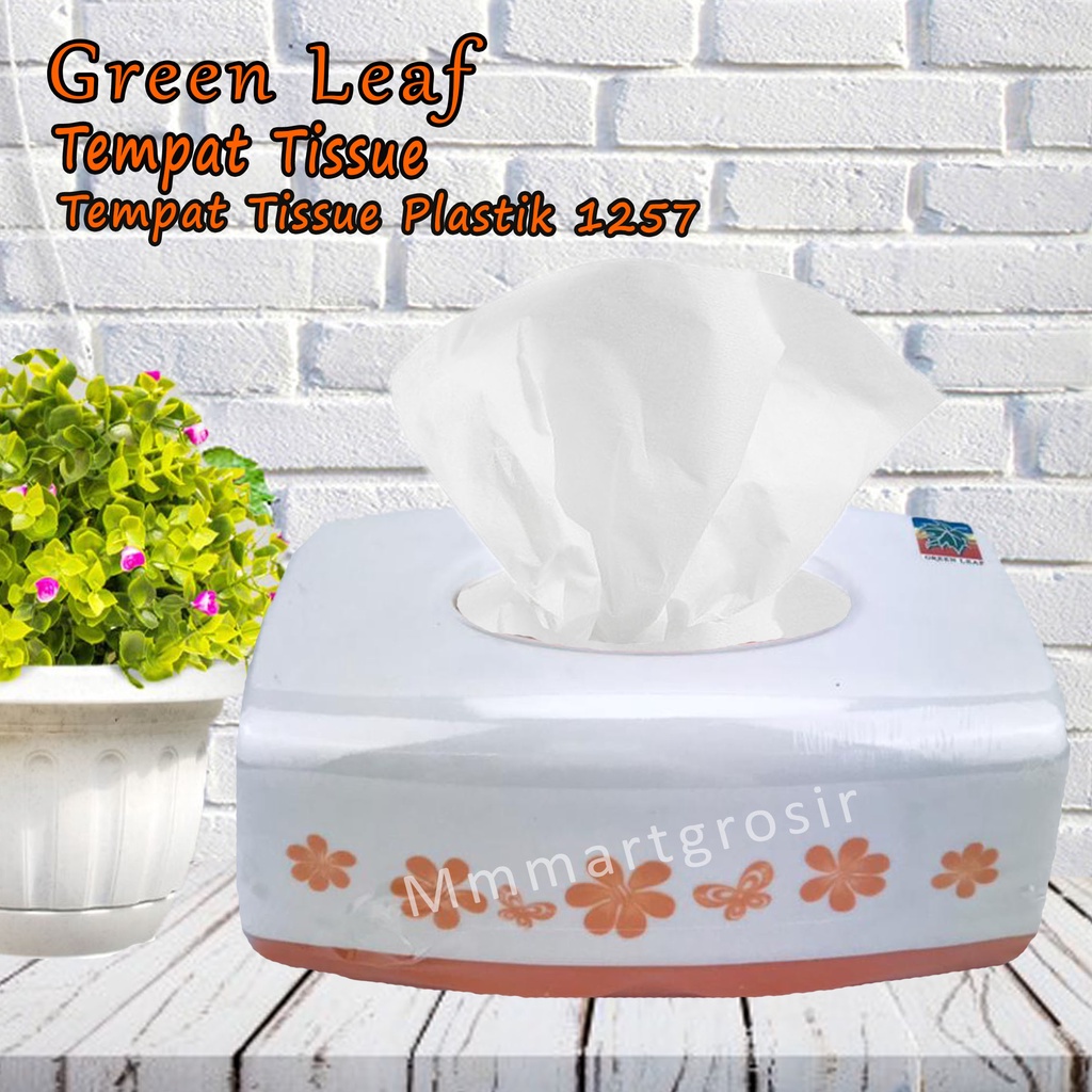 TEMPAT TISSUE GREEN LEAF 1257 / KOTAK TISU