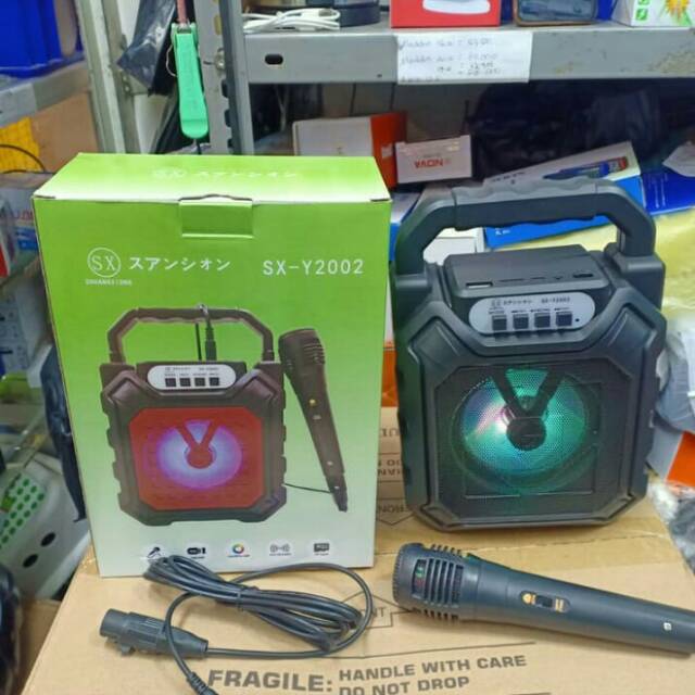 Speaker Bluetooth Karaoke Mp3 SX-Y2002 Bonus microphone