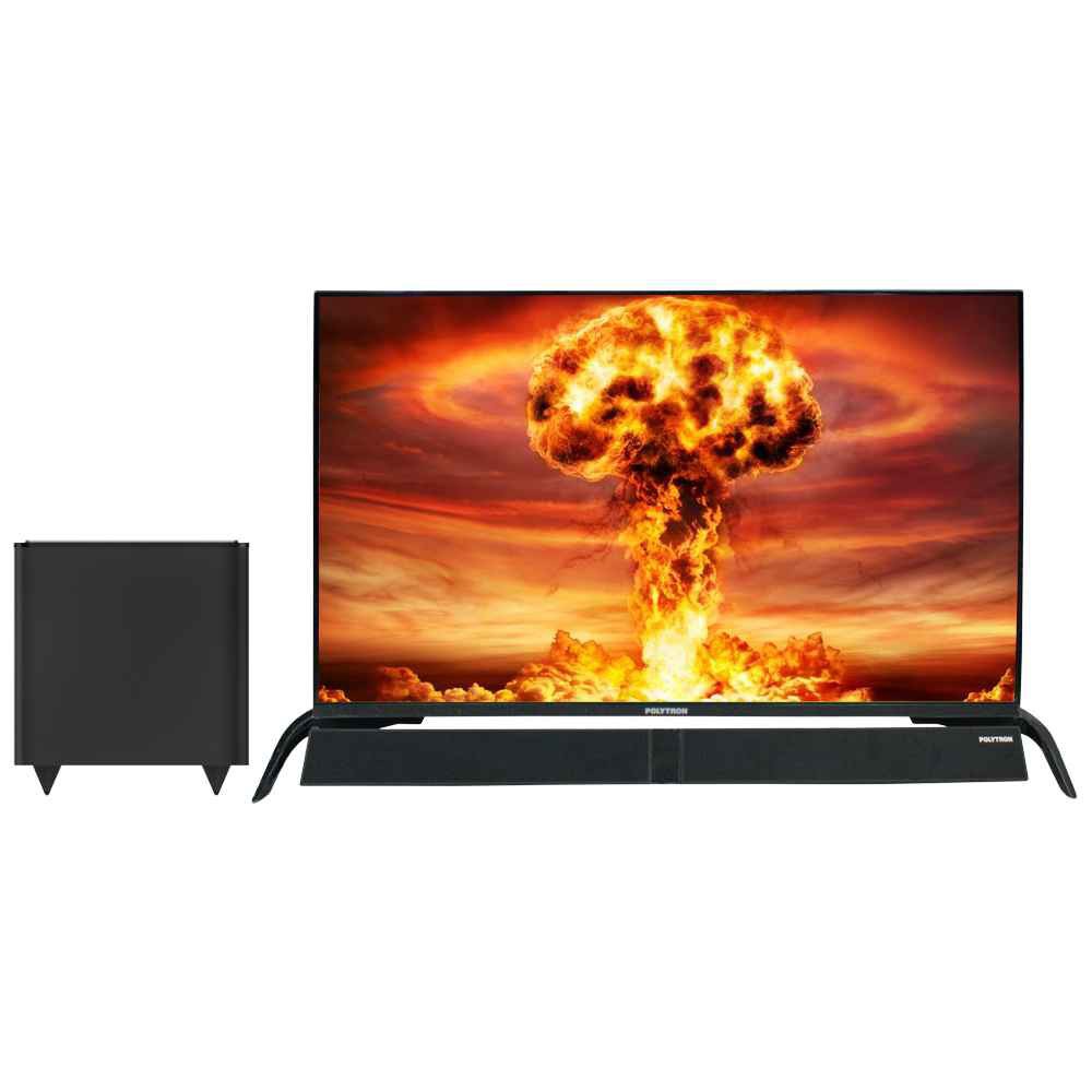 POLYTRON LED TV 40 Inch Full HD - PLD40B8958 + Cinemax SoundBar