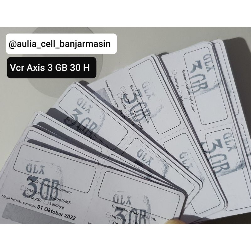VOCER AXIS 3 GB 30 hari
