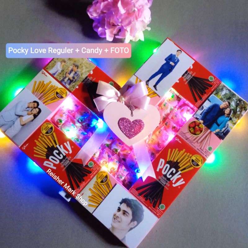 

Pocky Love Candy + 5 buah Foto - Gift Birthday Kado Hadiah Pocky Love ( FREE packing aman )