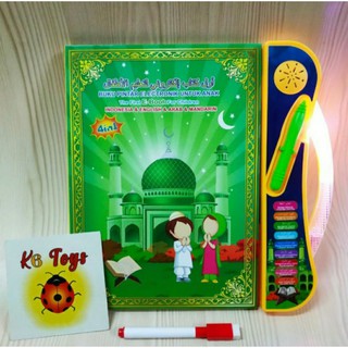 Mainan Edukasi Anak Buku Pintar Elektronik Muslim Quran untuk Anak 4 in 1