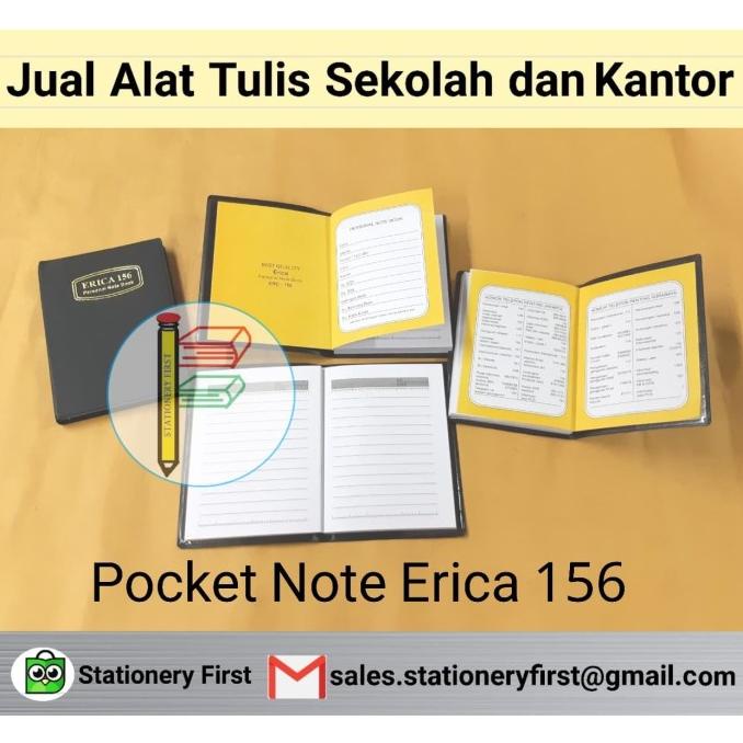 

Office & Stationery | Buku Tulis | Buku Agenda Notes Kantong Saku (Pocket Notes) Erica 156 Grosir | Best Seller
