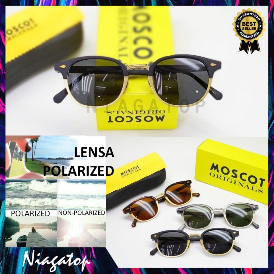 Kacamata Moscot Pria Wanita Lensa Polarized Lemtosh Mac Anti Silau