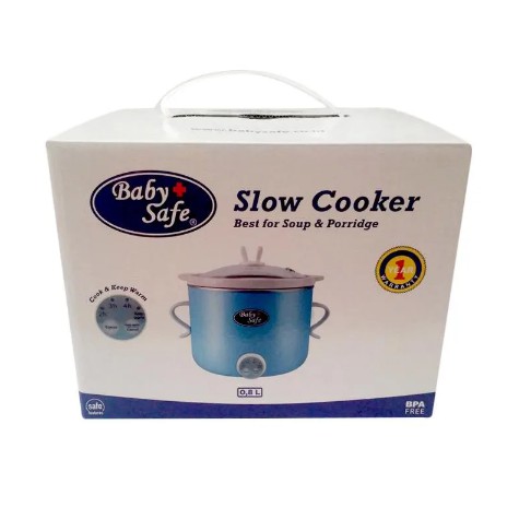 Baby Safe Slow Cooker Biru Digital 0,8 Liter LB007