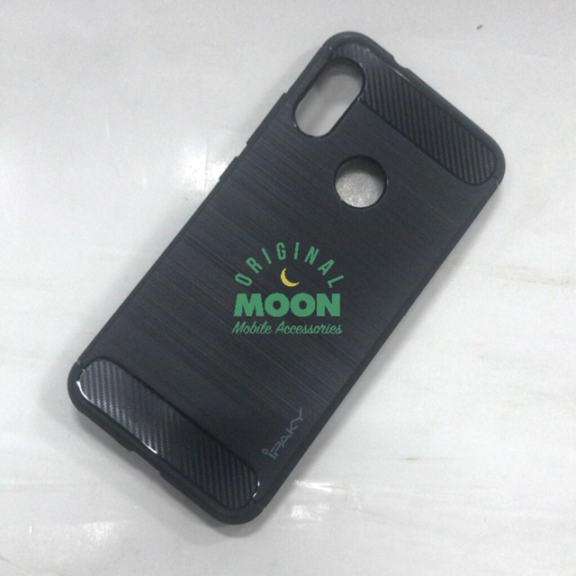 Case xiaomi redmi 6 pro ipaky carbon cover karbon silikon