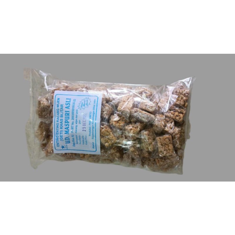 Kwenjeje Enting-Enting Kacang Wijen 1 Kg Khas Blitar (Geti)