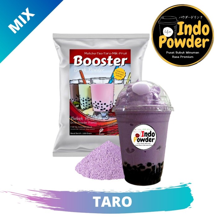 

(BISA COD) Bubuk Minuman aneka rasa Taro 1 kg - Bubble Drink Taro - Indopowder