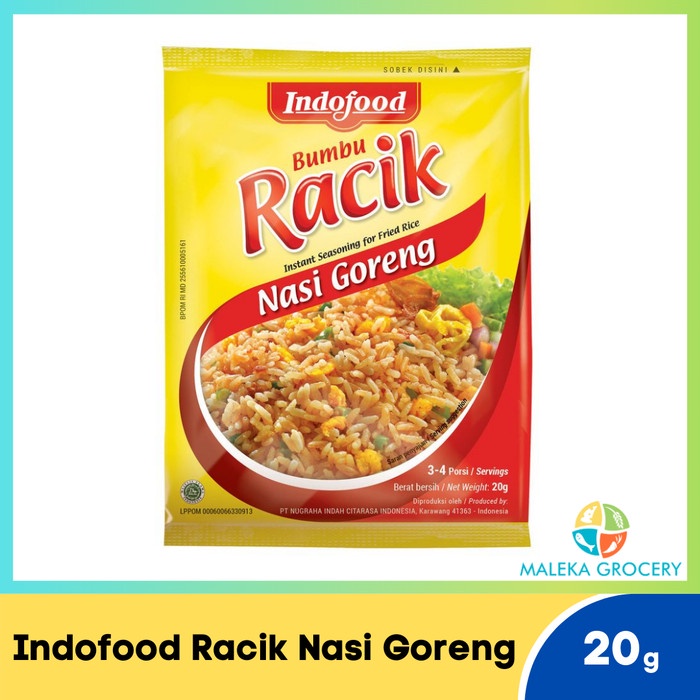 

Indofood Racik Nasi Goreng 20 gram | Bumbu Instan