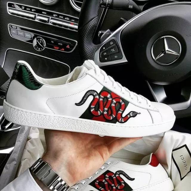 Gucci Ace Embroidered Sneakers &quot;Snake&quot;