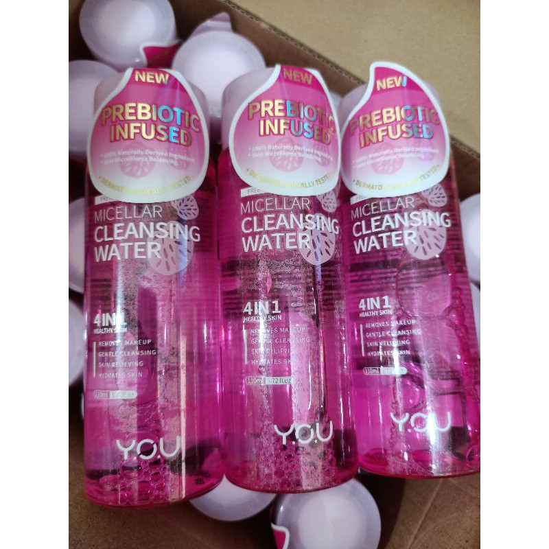 YOU Micellar Cleansing water 4 in 1 isi 50ml-110ml(new terbaru)