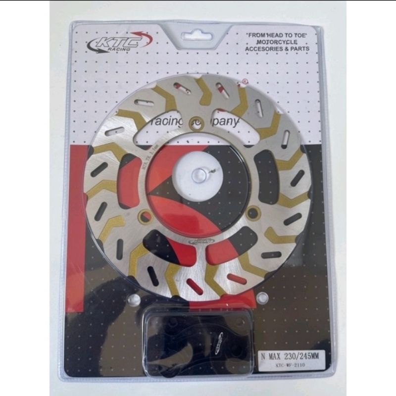 DISC BRAKE / PIRINGAN CAKRAM YAMAHA NMAX KTC RACING DEPAN BELAKANG SET PLUS BREKET