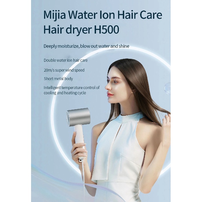 MIJIA H500 - Water Ion Quick Dry Anion Hair Dryer 1800W - CMJ03LX - Pengering Rambut Elektrik