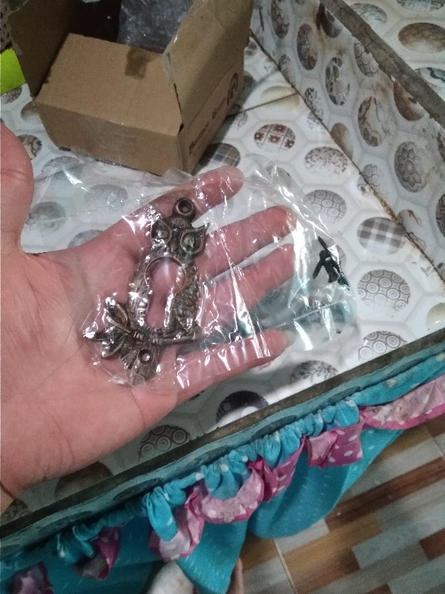 3-5/8 Plat Decor Hiasan Kuningan / Brass Kunci Pintu Dcp6130 - Burung Hantu / Owl