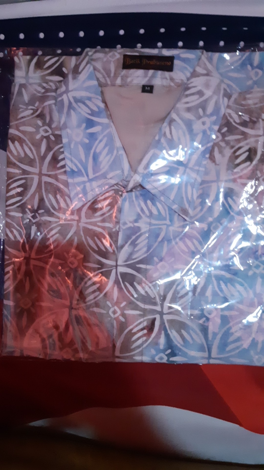 Bramantya Kemeja Batik Cap Slimfit Pria Lengan Pendek Katun Printing Hem Baju Atasan Kantor Modern