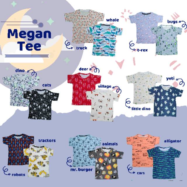 GROSIR ECER Kaos Anak Murah Print Tee MEGAN TEE