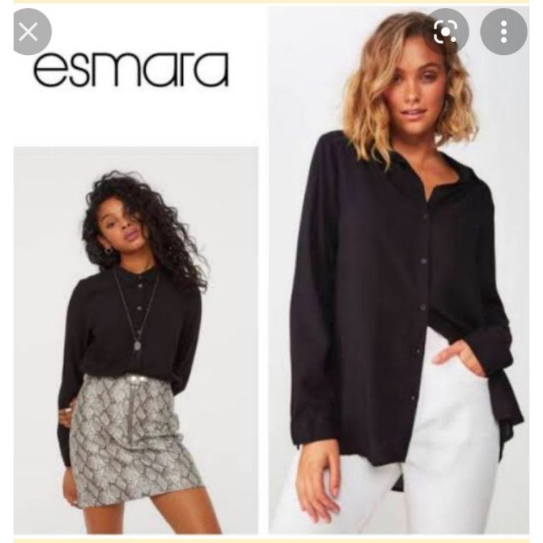 DO Kemeja Esmara Black Ladies