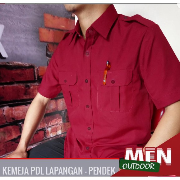COCOK BUAT KERJA DAN MAIN GUYSS #450 [BISA COD] KEMEJA PDH PRIA TANGAN PENDEK /KEMEJA PDL LAPANGAN