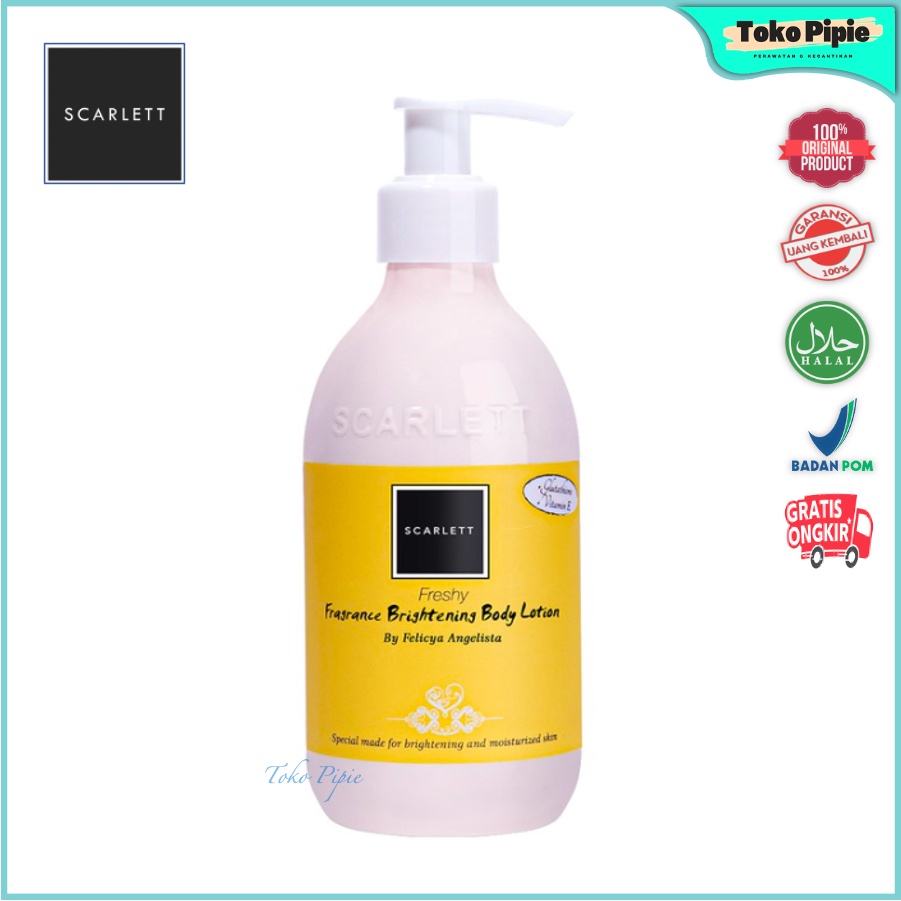 Toko Pipie Scarlett Scarlet Whitening Brightening Body Lotion Freshy Pemutih Perawatan Kulit Badan T